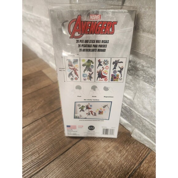 RoomMates RMK4289SCS Classic Avengers Peel and Stick Wall Decals 26 Count - Picture 3 of 6